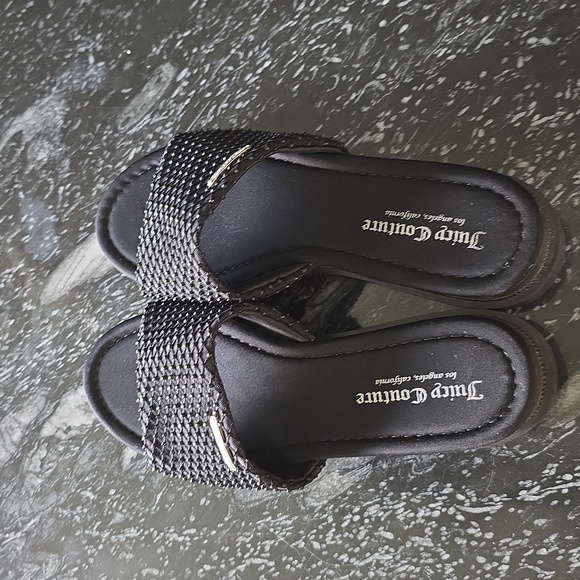 BRAND NEW JUICY COUTURE OPEN TOE RHINESTONE  PLATFORM  SANDALS R3 - Picture 5 of 16